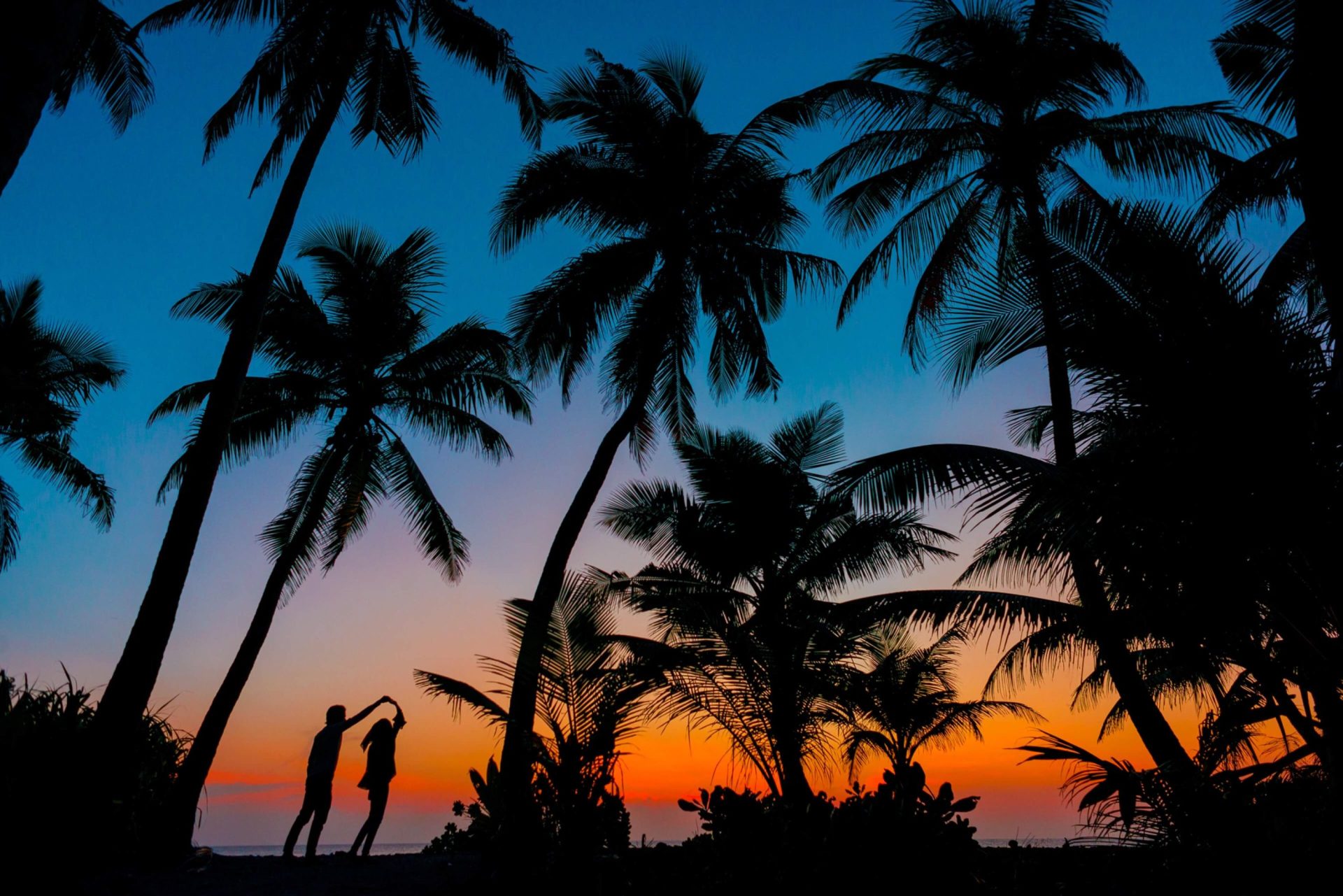 Maldivas puesta de sol