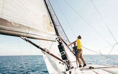 La mecánica de un velero